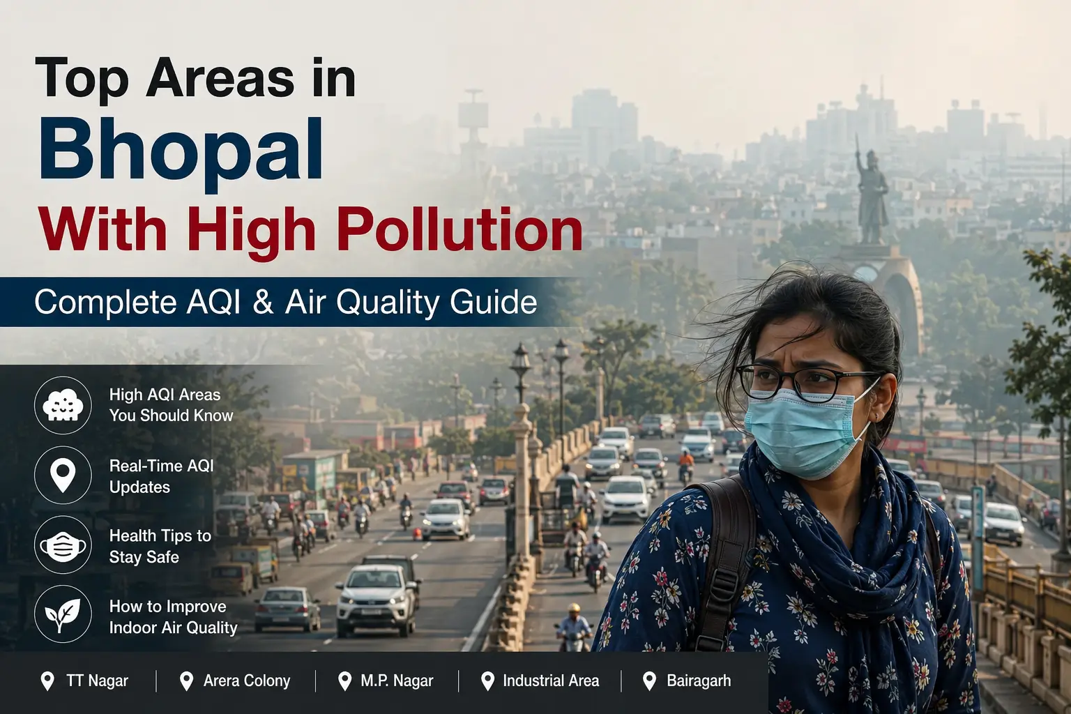 Top Areas in Bhopal With High Pollution – Complete AQI & Air Quality Guide