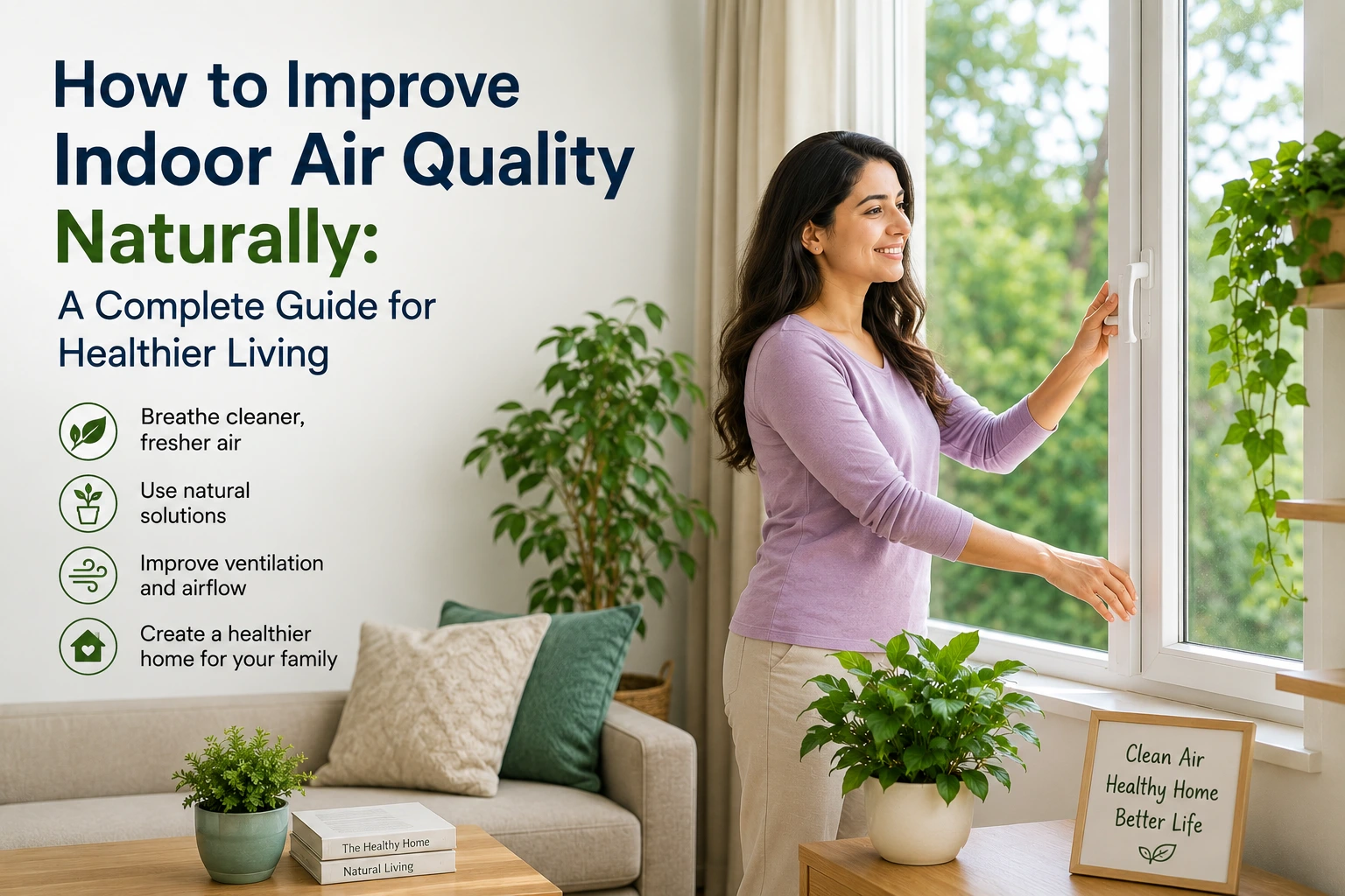 How to Improve Indoor Air Quality Naturally: A Complete Guide for Healthier Living