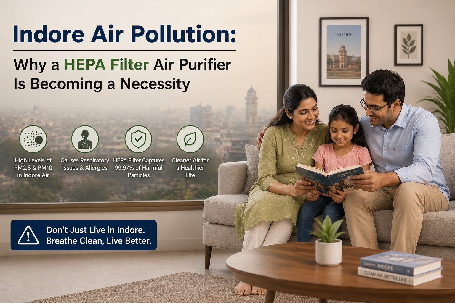 Indore Air Pollution: Why a HEPA Filter Air Purifier Is Becoming a Necessity